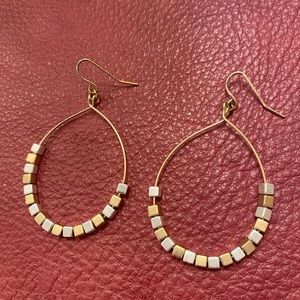 Dangle hoop earrings
